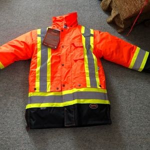 Mens safety parka jacket